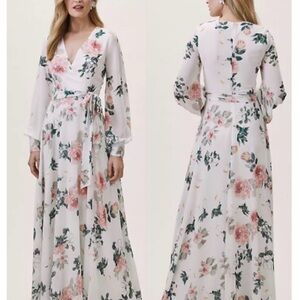 Yumi Kim White and Pink Floral Maxi Dress